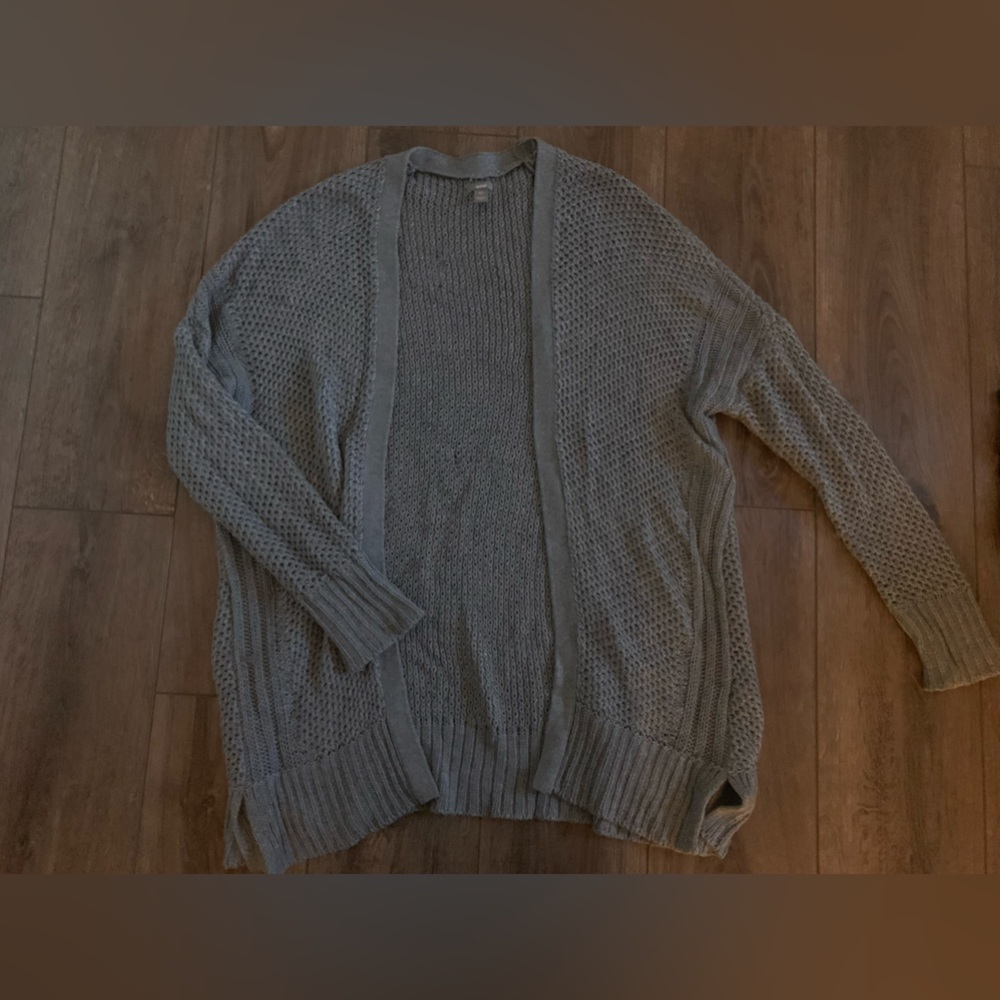 Grey Knitted Cardigan